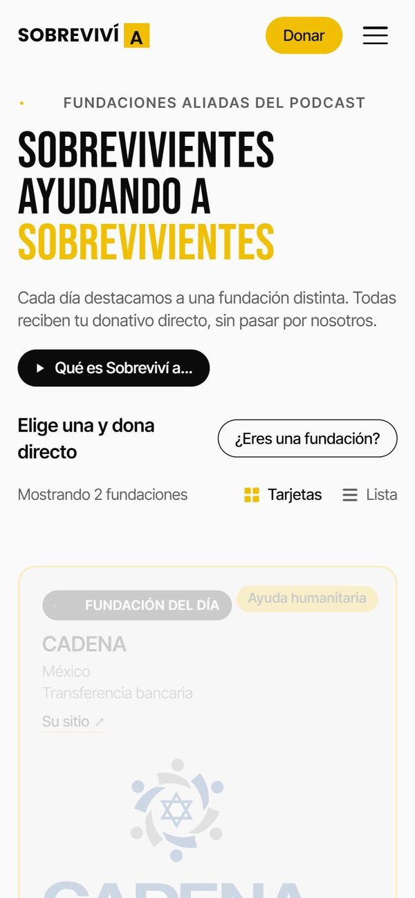 sobrevivia.org en celular